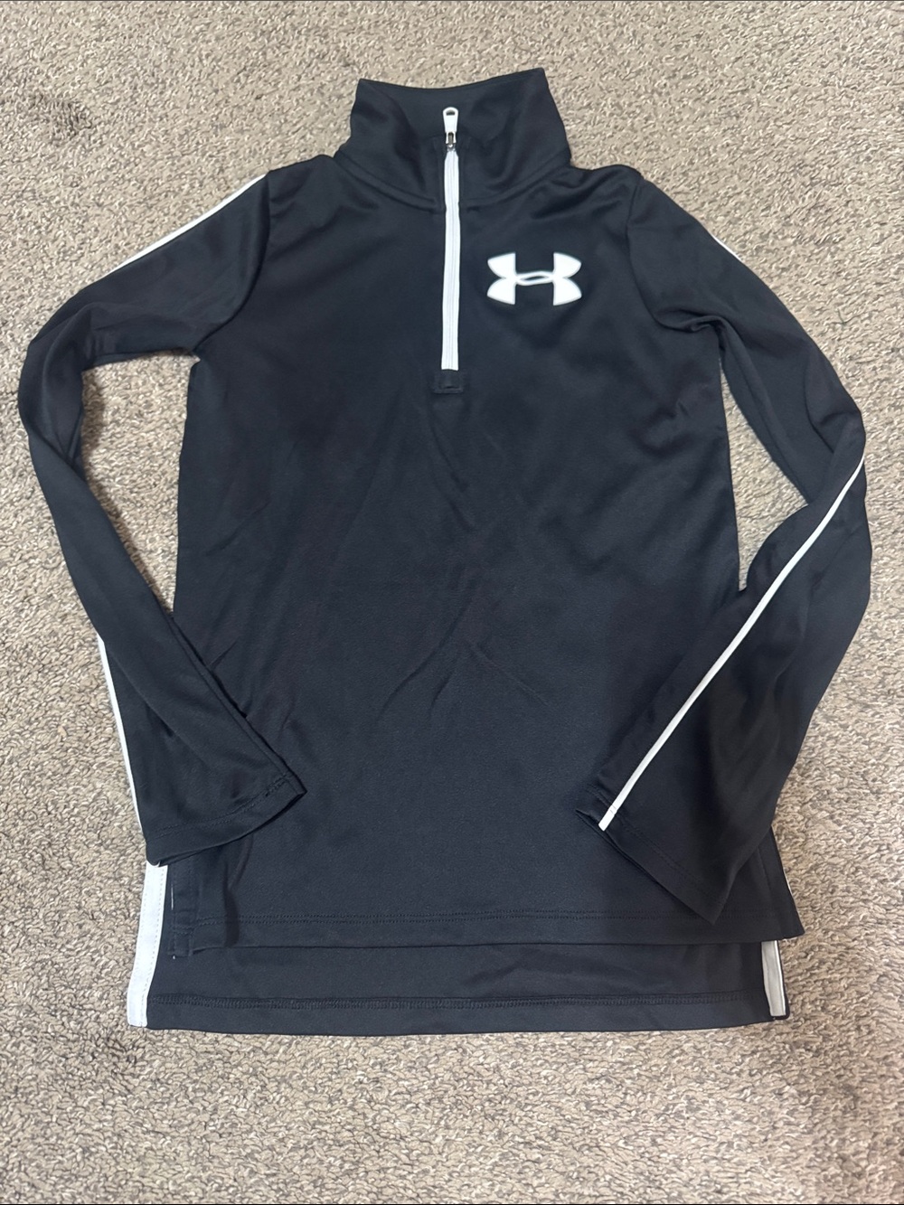 Under Armour Black Quarter-Zip Girls' Performance Pullover